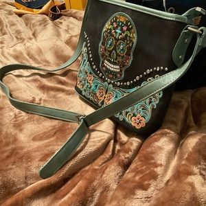 Day of the dead Purse Brand new All leather Made in Mexico